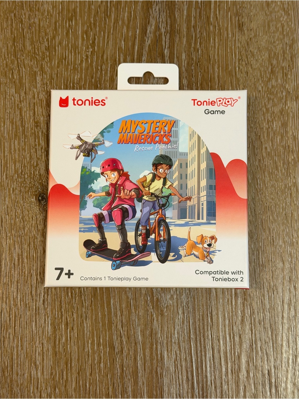 Tonies Mystery Mavericks Game - White & Red